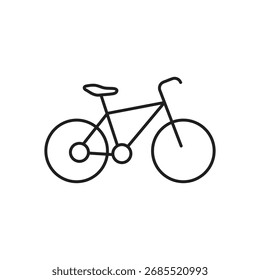 Bicycle Icon Vector – Cycling Sign, Bike Path Symbol, Flat Trendy Design for Logo, Web, Mobile UI, Social Media..eps