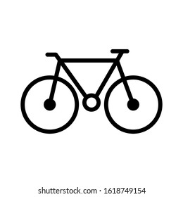 Bicycle icon vector design template isolated on white background