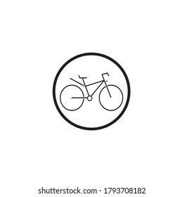 Bicycle Icon Vector Design  Template Illustration