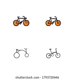 Bicycle Icon Vector Design  Template Illustration
