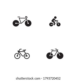 Icono De Bicicleta Vector Modelo De Diseño Ilustración