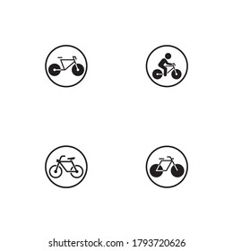 Bicycle Icon Vector Design  Template Illustration