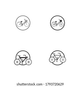 Vorlage für das Fahrradsymbol Vectordesign