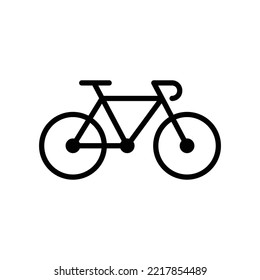 bicycle icon vector design template in white background
