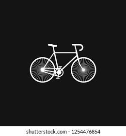 Bicycle icon. Vector element illustration on background.