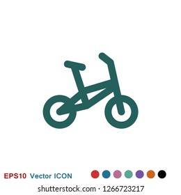 Bicycle icon. Vector element illustration on background.