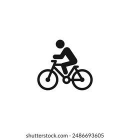Fahrradsymbol-Vektorgrafik. EPS 10 editierbare Vektorgrafik