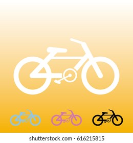 Bicycle icon vector eps10. Bycycle sign illustration.