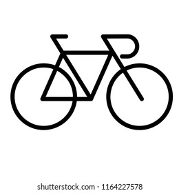 Bicycle icon vector flat design