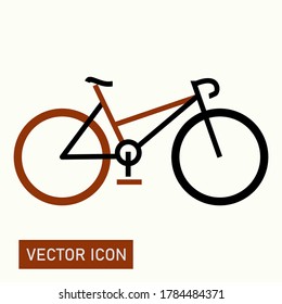 
bicycle icon, bicycle vector with flat style