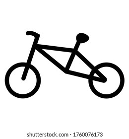 Bicycle icon vector graphic design