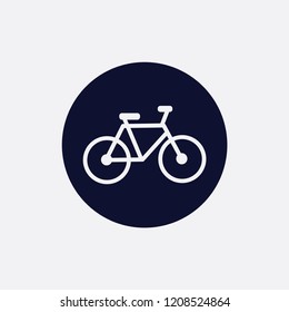 bicycle icon, vector illustration