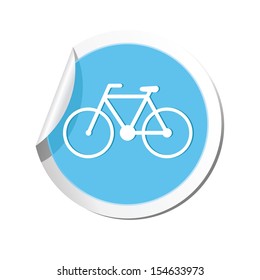 Bicycle icon. Vector illustration
