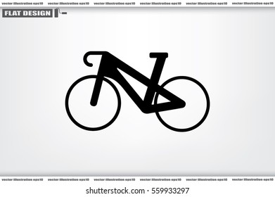 Bicycle icon vector illustration.