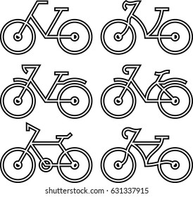 Bicycle Icon Vector Illustration