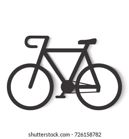 Bicycle icon. Vector illustration.