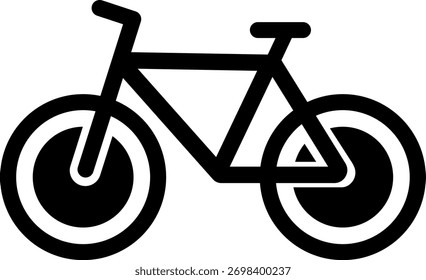 Bicycle icon vector illustration black