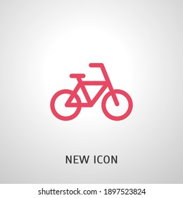 bicycle icon. Vector illustration EPS 10.
