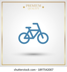 icono de bicicleta. Ilustración del vector EPS 10.