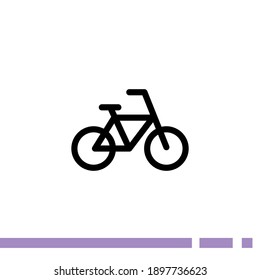 bicycle icon. Vector illustration EPS 10.