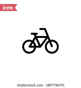 bicycle icon. Vector illustration EPS 10.