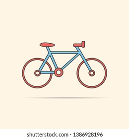 Bicycle icon. Vector illustration, eps10