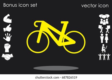 Bicycle icon vector illustration eps10.