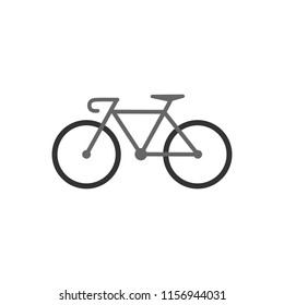 Bicycle icon. Vector illustration, flat design.