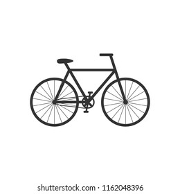 Bicycle icon. Vector illustration, flat design.