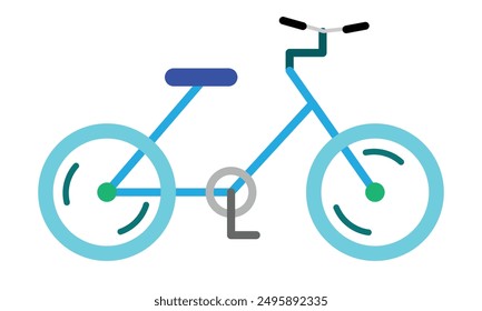 bicycle icon vector illustration icon flat style isolate on white background . design eps 10