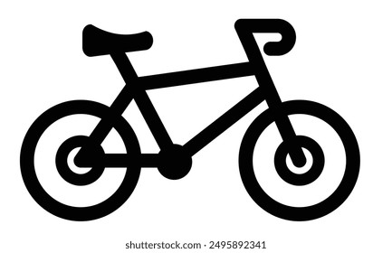 bicycle icon vector illustration icon flat style isolate on white background . design eps 10