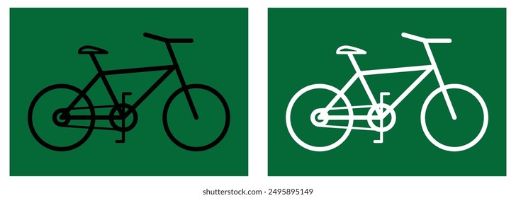 bicycle icon vector illustration icon flat style isolate on white  background . vector design eps 10