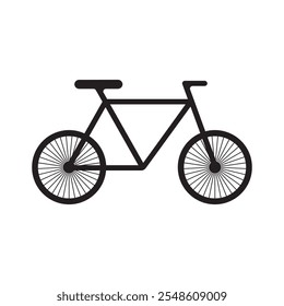 Bicycle icon vector illustration. Bicycle icon flat design style. bike vector illustration, bicycle isolated, bicycle silhouette.