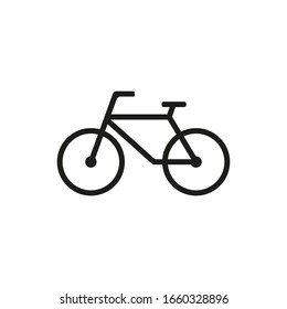 Bicycle icon. Vector illustration. Isolated.