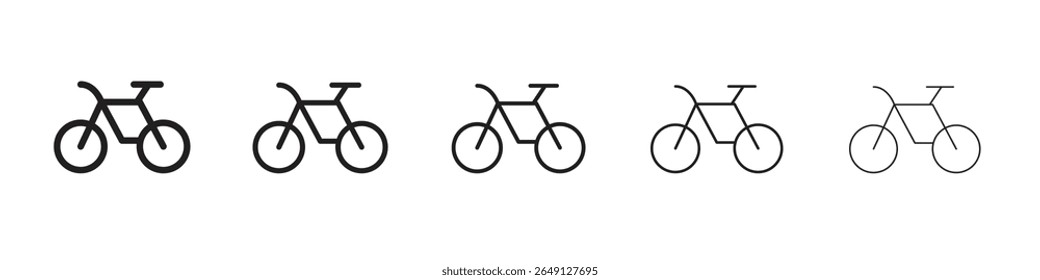 Fahrradsymbol, Vektorgrafik einzeln