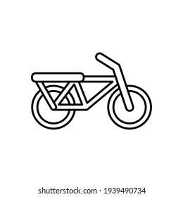 Plantilla de logotipo de ilustración vectorial de icono de bicicleta para muchos fines. Aislado sobre fondo blanco.