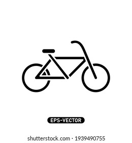 Bicycle icon vector illustration logo template for many purpose. Isolated on white background.