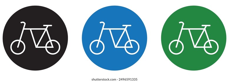 Bicycle icon vector illustration sign symbols Set. bicycle simple icon set graphic. 