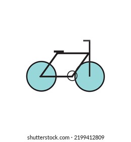 SYMBOL-DESIGN FÜR FAHRRAD-ICON-VEKTORGRAFIK 