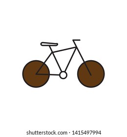bicycle icon vector illustration template