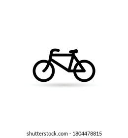 bicycle icon vector isolate on white background