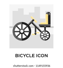 Bicycle icon vector isolated on white background for your web and mobile app design, Bicycle logo concept