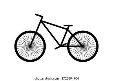 Fahrradsymbol Vektor isoliert auf weißem Hintergrund. Illustration
