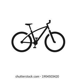 Bicycle icon vector isolated on white background