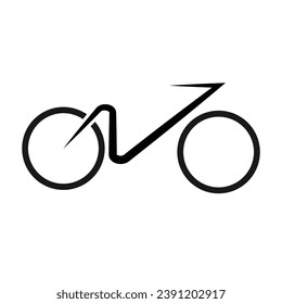 bicycle icon vector logo illustration design