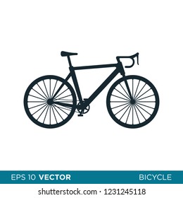 bicycle icon vector logo template