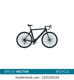 bicycle icon vector logo template