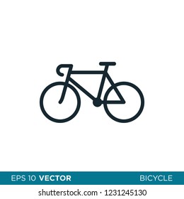 bicycle icon vector logo template