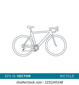 bicycle icon vector logo template