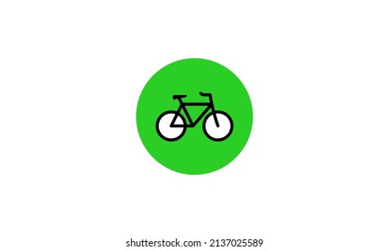 bicycle icon vector logo template. simple icon. on white background